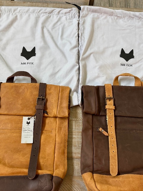 Mr Fox Handbags - Mr Fox leather backpack handmade Mexico